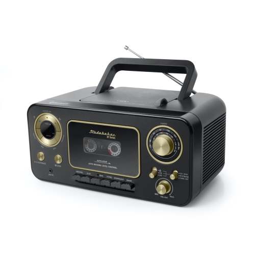Portable Stereo CD Player with Bluetooth, AM/FM Stereo Radio and Cassette Player/Recorder - SB2135BT