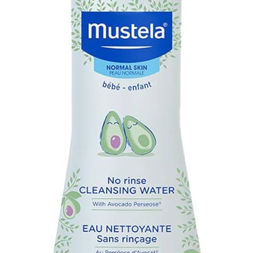 Mustela Baby Cleansing Water - No-Rinse Micellar Water - with Natural Avocado & Aloe Vera - for Baby's Face, Body & Diaper - 1 or 2-Pack - Various Sizes