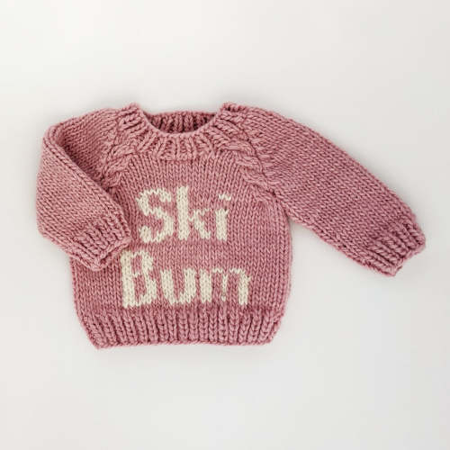 Ski Bum Rosy Crew Neck Sweater - Huggalugs