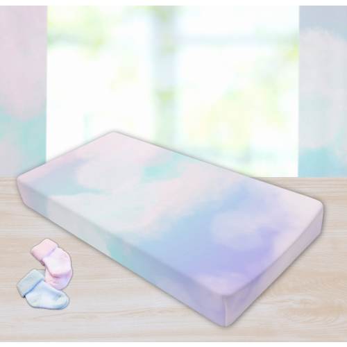 Heavenly Places Pink Clouds Baby Changing Pad Cover Dream Life Whimsical Infant Diaper Changing Station Baby Shower Gift Clouds Baby Room