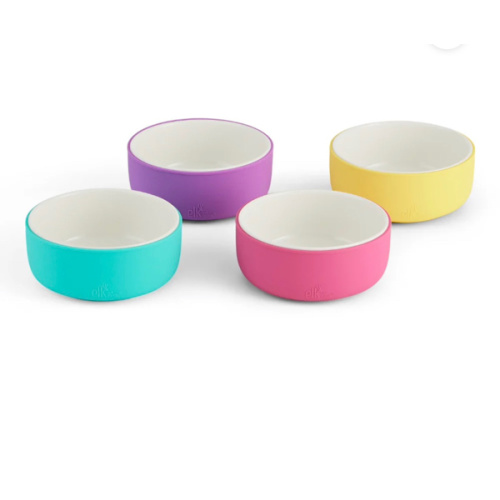 Porcelain Bowl with Silicone Sleeves