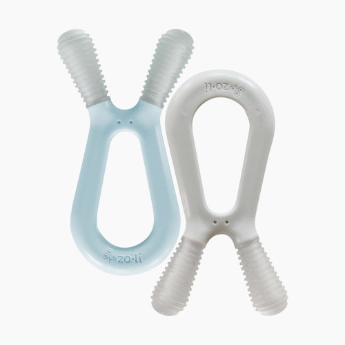 ZoLi Bunny Teethers - Mist + Ash Grey
