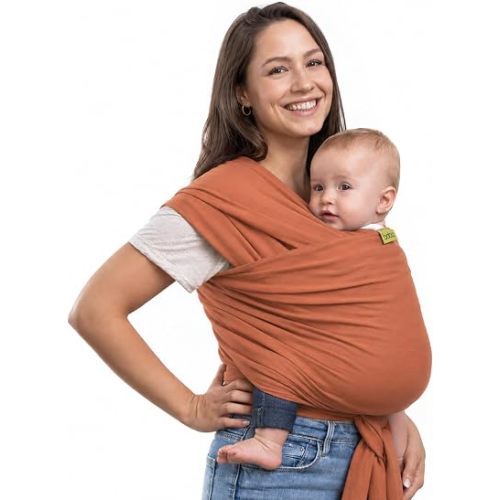 Boba Baby Wrap Carrier - Stretch Organic Cotton Newborn Sling, Fox