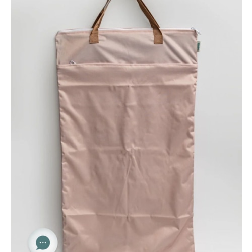 Large Zipper Hanging Wet Bag, Laundry Bag with Handles