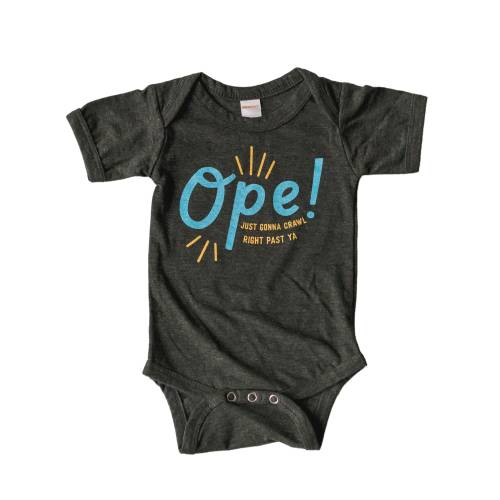 Ope! Baby Bodysuit, Midwest Baby Clothes, Unisex Baby Bodysuit, Minnesota Baby