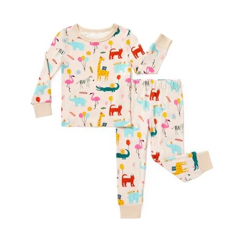 PATPAT Bamboo Viscose Pajama Sets for Toddler Boys & Girls Baby Kids, Ultra-soft Snug fit Pjs Sleepers for Birthday Holiday