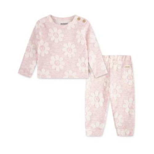 Baby Girls' Floral Printed Top and Pants, 2-Piece Set
