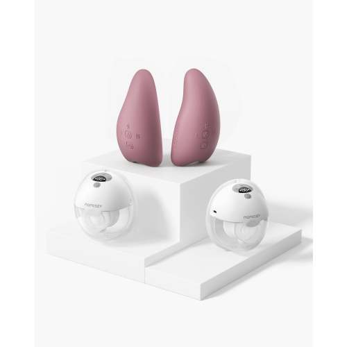 Momcozy M5 Double Wearable Pump & Heat Massager Bundle