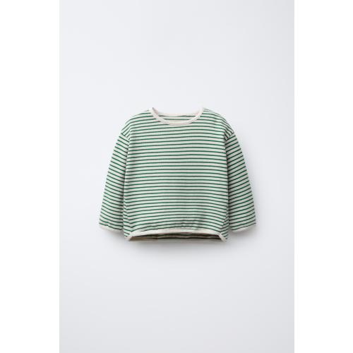 STRIPED T-SHIRT - Green | ZARA United States