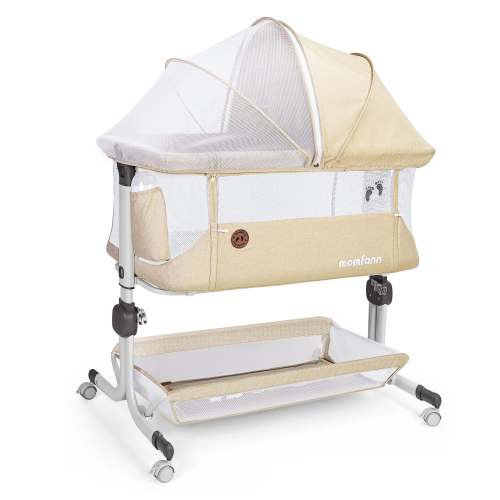 Bassinet Bedside Sleeper – Adjustable Baby Crib for Newborns - – Momfann