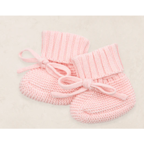 Knit Booties - Blush