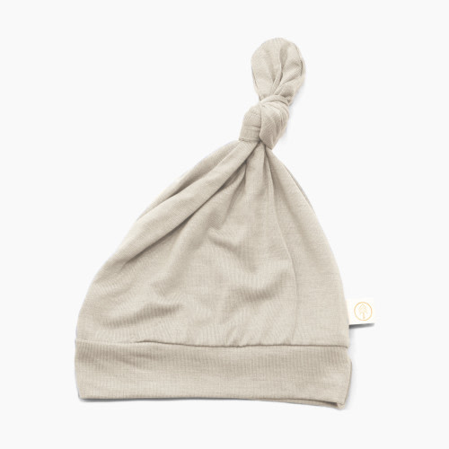 Tenth and Pine Bamboo Baby Top Knot Hat - Sand, 0-6M