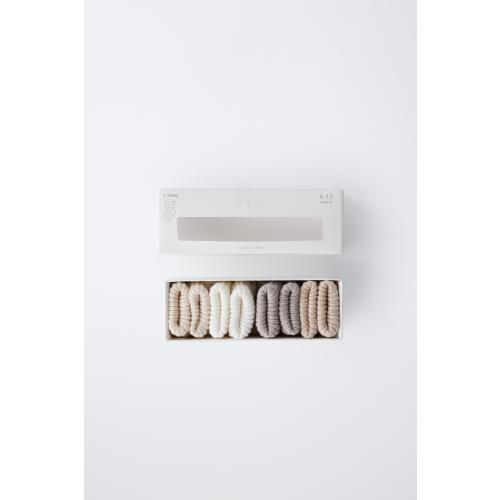 FOUR-PACK OF SOCKS WITH COLOR BOX - Light beige | ZARA United States