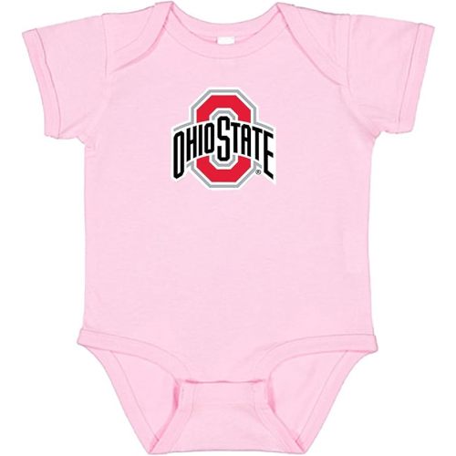 Ohio State Buckeyes Officially Licensed LOGO Baby Bodysuit - Pink