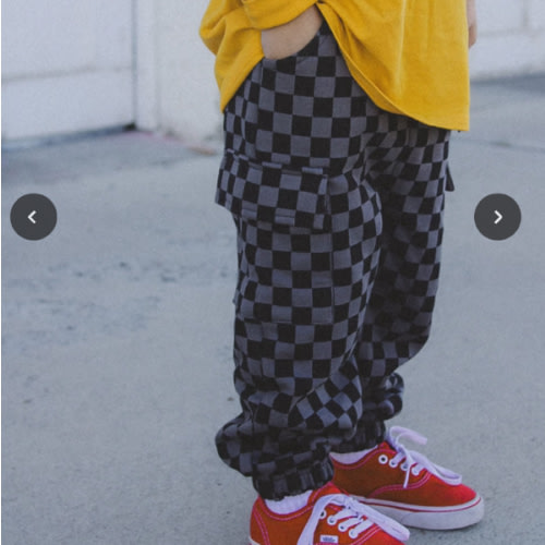 Gray Checkered Sweatpants