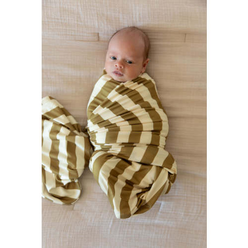 OLIVE STRIPE | SWADDLE