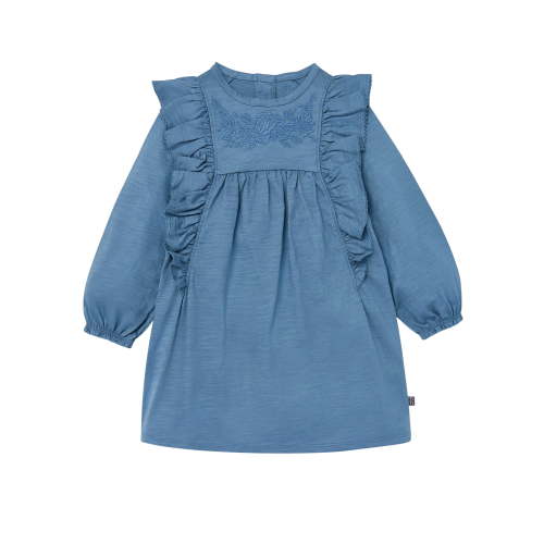 Modern Moments by Gerber Toddler Girl Dress with Ruffles, Sizes 12M-5T