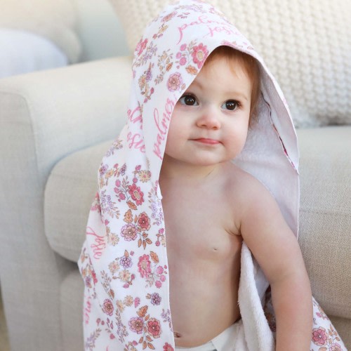 Personalized Hooded Towel | Secret Garden