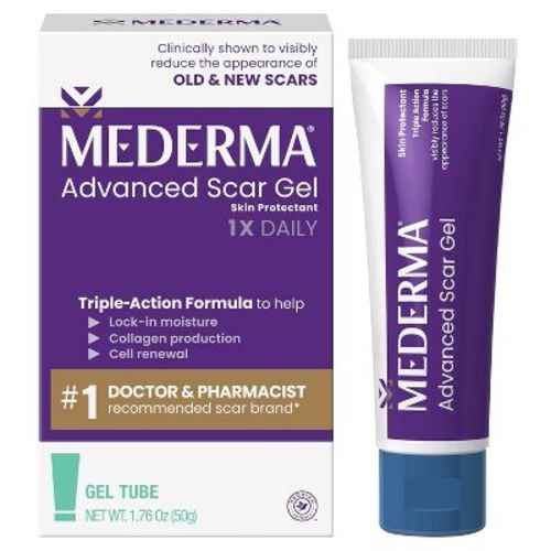 Mederma Advanced Scar Gel for the Appearance of Old and New Scars, 1.76 oz