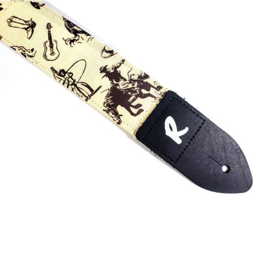 Cowboy Guitar Strap - Bucking Bronco Guitar Strap - Lasso Cowboy Guitar Strap - Searchers Guitar Strap- Handmade-