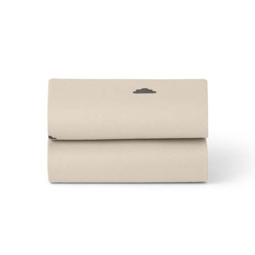 Snüz Twin Pack Sheets - Bassinet - Sand/Cloud