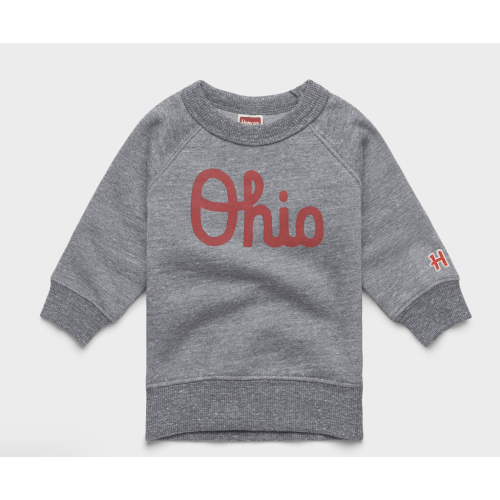 Baby Script Ohio Crewneck | Ohio State Baby Sweatshirt – HOMAGE