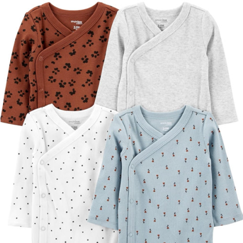 Simple Joys by Carter's unisex-baby 4-pack Side Snap Bodysuit