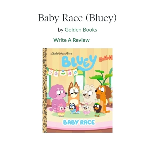 Baby Race (Bluey) by Golden Books, Hardcover | Barnes & Noble®