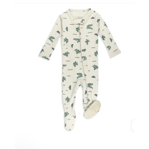 Alligator | Organic Zipper Footie – L'ovedbaby