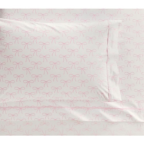 Tea Time Bow Organic Sheet Set
