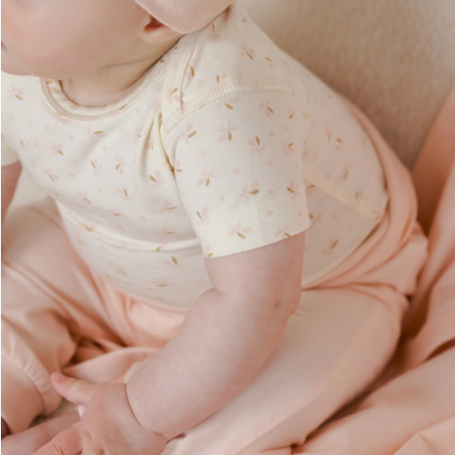 Quincy Mae - Short Sleeve One-Piece Fleur