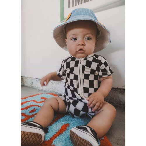 Checker Shorties - Black | Little Trouble