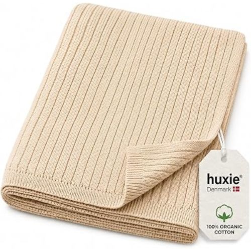 Receiving Blankets, 100% Organic Cotton Knit, Newborn Baby Swaddle