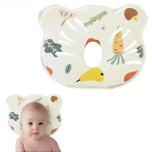 Elegant Round Cotton Donut-Shaped Pillow, Carrot Print Soft Support Cushion with Gentle Head Support for Baby Resting, Lounging - TikTok Shop