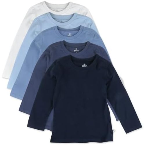 HonestBaby Unisex-Baby Organic Cotton Long Sleeve Tshirts Multipack
