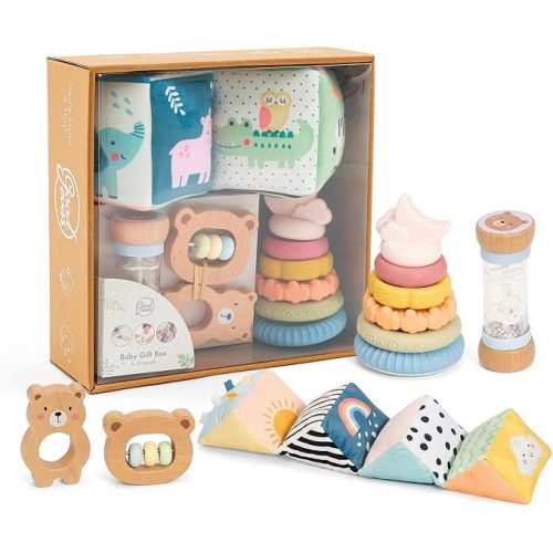 Baby Gift Box 6-9 Months – Montessori-Inspired, for Boys & Girls