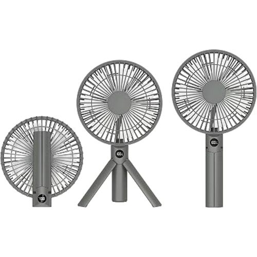 Quiet Handheld Desk Fan, Portable Fan Rechargeable, 12H Battery Life USB-C