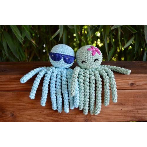 Crochet Octopus for Preemies Babies Kids, Nursery Decor, Unique Baby Shower Gift, Jellyfish Squid, Ocean Decor, Sea Plushies, First Birthday