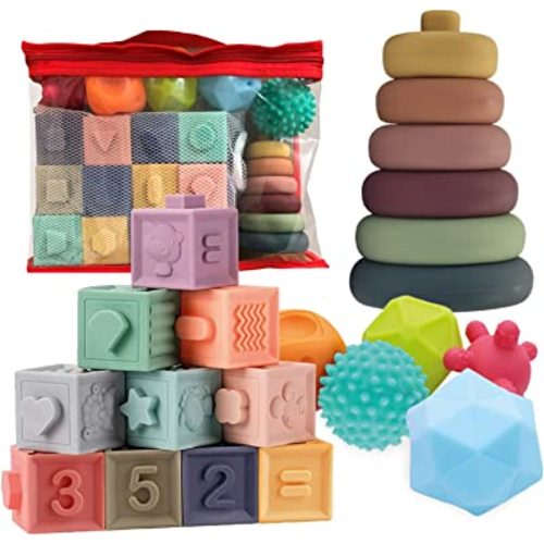 Amazon.com: Naturals Infinity Montessori Toys for Babies | 3 in 1 Soft Baby Toys Set | Baby Toys 6 to 12 Months | Sensory Toys for Toddlers 1-3 | Toys for Babies 0-6 Months | Learning Toys : Toys & Games