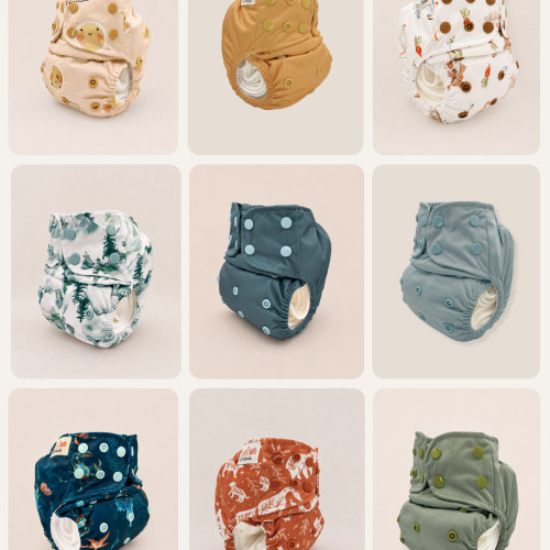 Newborn Cloth Diaper Starter Bundle (0–4 Months)