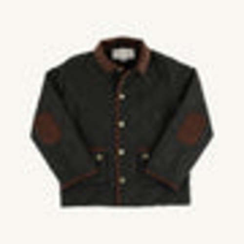 Caldwell Quilted Coat - Montague Moss with Chelsea Chocolate Corduroy