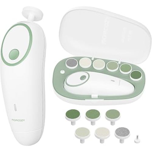 Momcozy Baby Nail File Electric, Gentle Night Light Baby Nail Trimmer