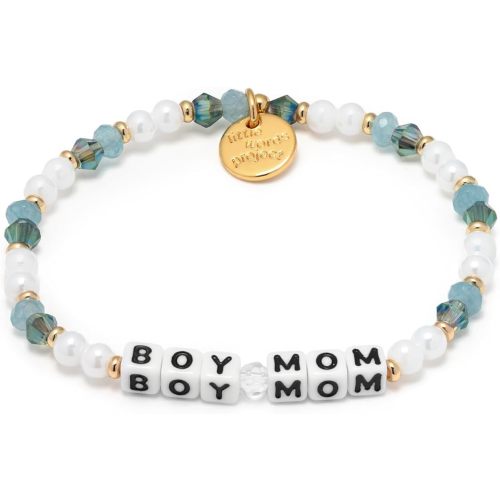 Little Words Project Mother's Day Gifts, The Original Word Bracelet, Made with Colorful Beads and Plated Brass Hardware, Handcrafted Design & Positive Message