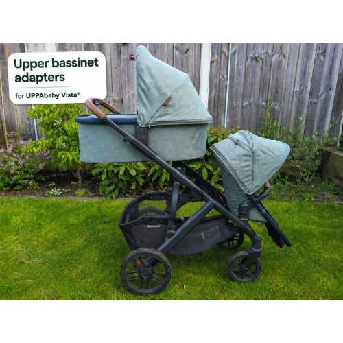 Upper Bassinet Adapters for UPPAbaby® Vista® |  2015+ V2 V3  Compatible | with RumbleSeat |