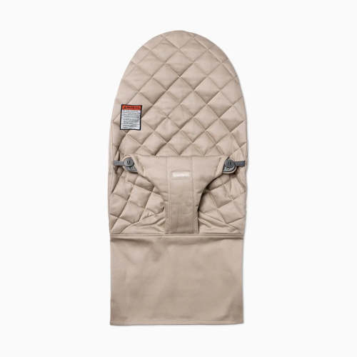 BabyBjörn Extra Fabric Seat For Bouncer Bliss - Sand Gray / Woven, Classic Quilt