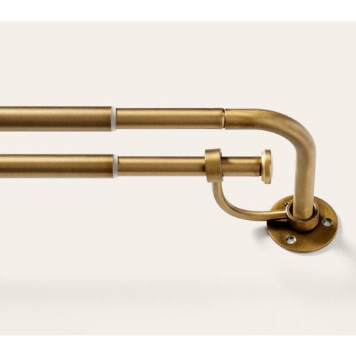 Room Darkening Double Curtain Rod (.75")