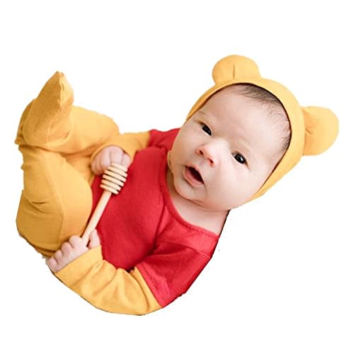 Newborn Photography Baby Photo Shoot Props Bee Romper Bodysuit Outfit Set
