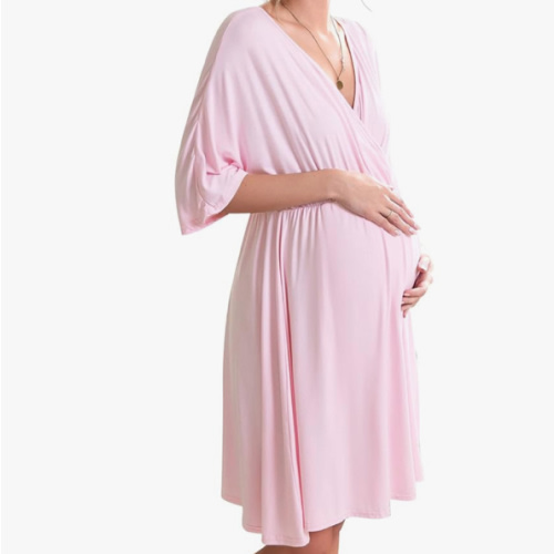 Ekouaer 3 in 1 Labor/Delivery/Hospital Gown Maternity Dress Nursing Nightgown Sleepwear for Breastfeeding