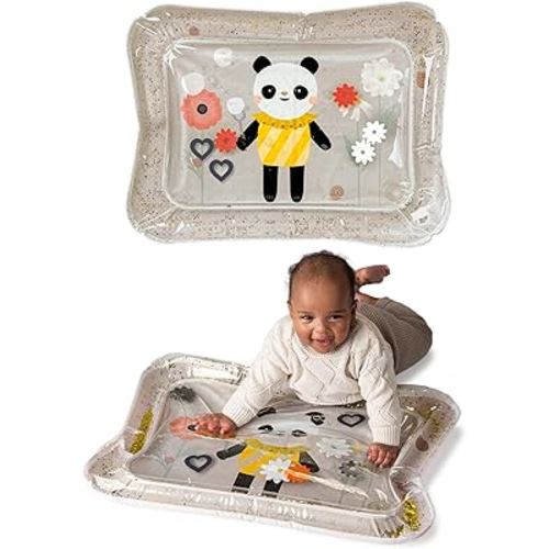 Taf Toys Tummy Time Water Mat for Babies - Stimulating Baby Water Play mat, Tummy Time Sensory Mat with Floating Toys - Tummy Time Play Mat, Premium Water Mat for Babies, Infant Toys (Panda Bloom)