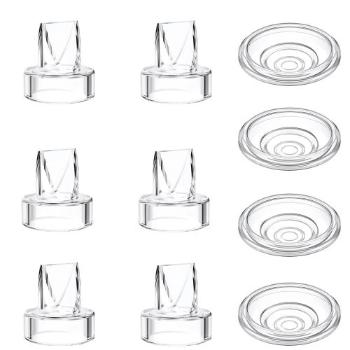 6pcs Duckbill Valves and 4pcs Silicone Diaphragm Compatible with Momcozy S12 Pro/S9 Pro Wearable Breast Pump Accessories,Mom Cozy Breast Pump Replacement Accessories